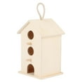 thumbnail image 2 of Nidos colgantes de madera para pájaros, casa de cría, caja de descanso, suministros para exteriores, jardín para loros., 2 of 14