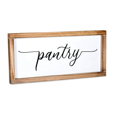 Pantry Signs For Kitchen EC36 8x17 Inch Rustic Pantry Decor Farmhouse Kitchen Signs for Wall Pantry Farmhouse Decor Pantry Signs For Door Farmhouse Accent Vintage Pantry Wall with Frame