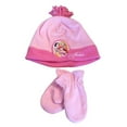thumbnail image 2 of Disney Toddler Girls Pink Fleece Princess Hat & Mittens Beanie Set Snow White, 2 of 2