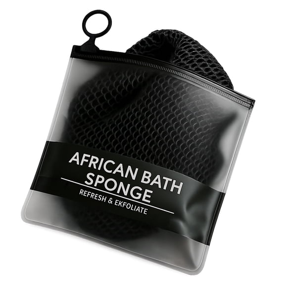 Chenmei African Net Sponge Exfoliating Back Scrub Sponge with Knots Afro Scrub Body Scrubber Exfoliator Washcloth African Body Care Daily Use Shower