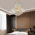thumbnail image 4 of Miumaeov Modern Luxury K9 Crystal Chandelier Pendant Light Ceiling Lamp Lighting Fixture for Bedroom Living Room Dining Room, 4 of 13
