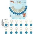 thumbnail image 2 of 24 Pcs 12 Constellations Stitch Markers, Alloy Enamel Crochet Stitch Marker Charms Locking Stitch Marker with 304 Stainless Steel Clasp for Crochet Accessories Jewelry Making, Dodger Blue, 2 of 6
