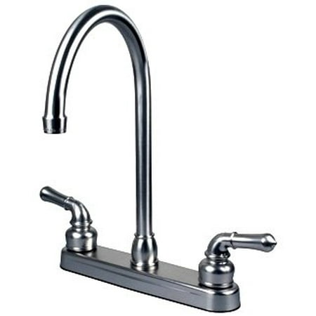 RV \/ Mobile Home Kitchen Sink Faucet with 14.5\u0026quot; Tall Spout  Chrome  Walmart.com