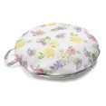 thumbnail image 1 of Watercolor Round Floor Cushion with Handle, Aquarelle Floral Drawing on Plain Backdrop Pattern, Decorative Pillow for Living Room & Dorms, 18" Round, Multicolor, by Ambesonne, 1 of 4