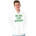 thumbnail image 5 of Do You Like Apples Famous Quote Zip Up Hoodie Men's Women's Brisco Brands X, 5 of 6