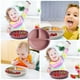 thumbnail image 4 of Plato de silicona para comedor, vajilla para cena infantil, cuencos para comer lavables para niños pequeños, vajilla reutilizable para el hogar, rosa seitruly BA000329-03, 4 of 6