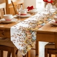 thumbnail image 2 of Table Runners 72 Inches Long, Thanksgiving Cotton Linen Kitchen Dining Coffee Table Runner for Party Home Decor, Watercolor Autumn Pumpkin Sunflower Leaf Tabletop Dresser Scarves Runner 13x72 Inch, 2 of 9