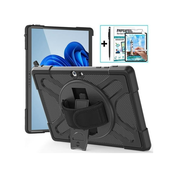 Case For Microsoft Surface Go 4 2023 / Surface Go 3 2021 / Surface Go 2 2020 / Surface Go 2018 Shockproof Cover with Stand and Shouder Strap,Pen Holder, Stylus Pen, Screen Protector
