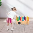 thumbnail image 1 of Backyard Wood Bowling Set Skittles Toys Outdoor Toys 10 Wooden Pins Play Balls Early Learning Bowling Game for 3 Year Old and up Kids Garden yotijar Juego de bolos para niños pequeños, 1 of 10