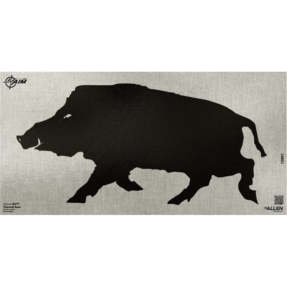 Ez Aim Thermal ID Boar Paper Target, 24" x 12," Gray