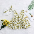 thumbnail image 4 of FRSASU Clearance Toddler Baby Kids Girl Sleeveless Strap Dot Print Bow Princess Dresses Hat, 4 of 9