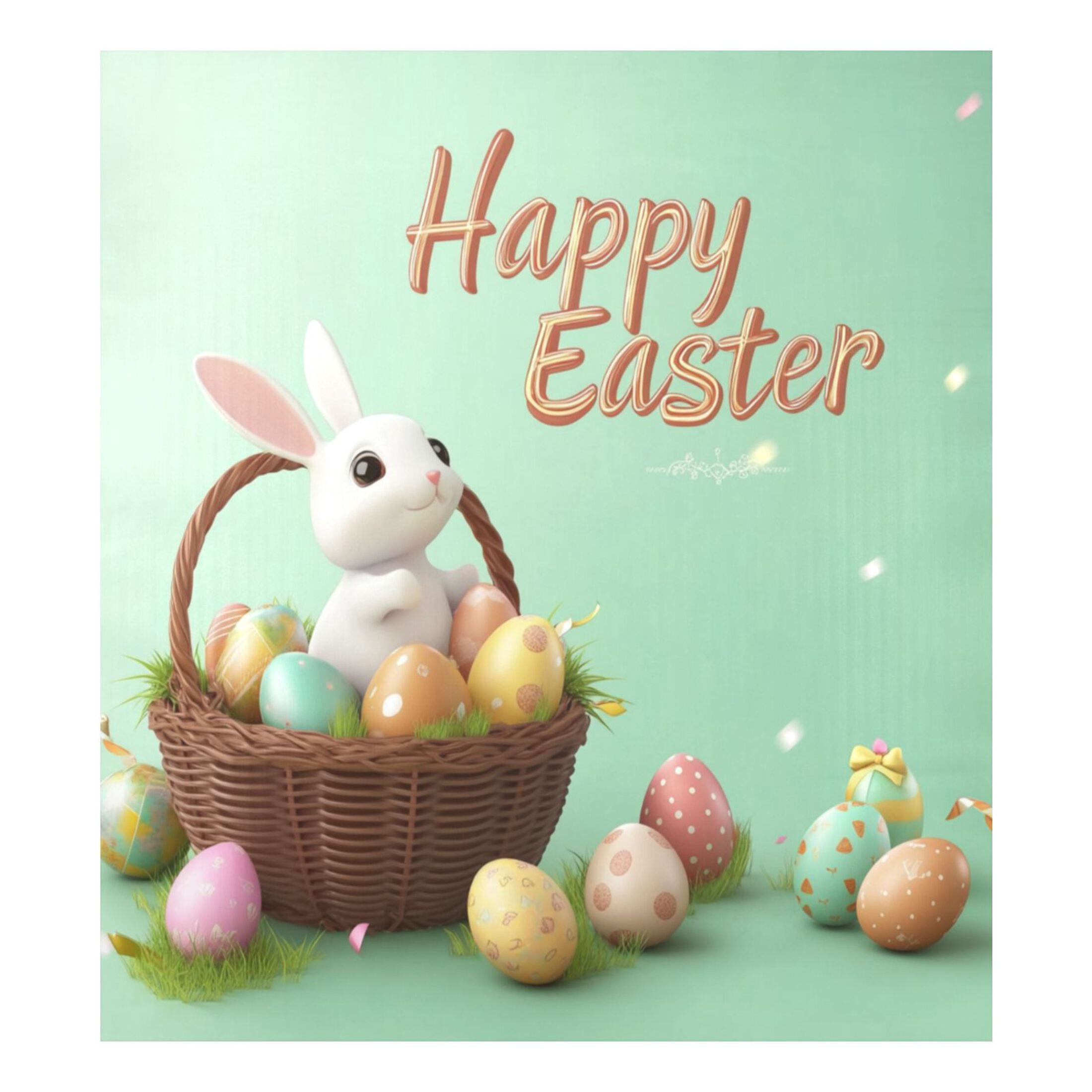 Dishwasher Sticker Dishwasher Cover Magnet Refrigerator Home Decorative Art Kitchen Panel Decal Egg Basket and Bunny 23x26 Inch
