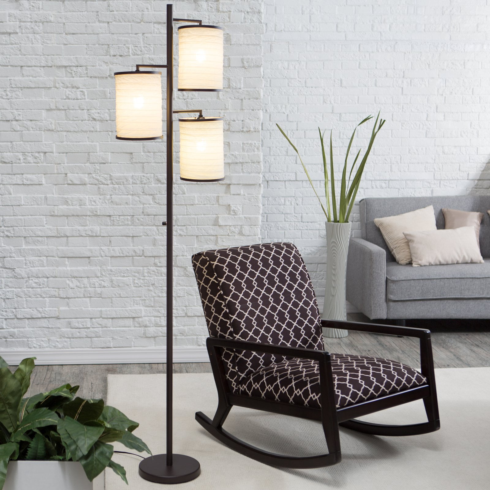 Adesso 4152 Bellows 3 Light 74 High Floor Lamp