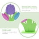 thumbnail image 5 of Adorno de escritorio de tulipán de madera, delicados tulipanes de madera, flores, manualidades, suministros de Pascua, 5 of 5