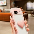 thumbnail image 6 of for Google Pixel 7A Case 6.1" 3D Kawaii Love Heart Cute Curly Wavy Clear Transparent Cream Color Non-Slip Soft Silicone Bumper Shockproof Protective Pixel 7A Phone Case for Women (White), 6 of 6