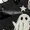 Black, variant on QASIEATN Halloween Pajamas Couples Pumpkin Print Button Down Soft 2 Piece Short Set Casual Loungewear Set