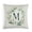 Pattern-3, variant on Monogram Letter M Floral Pillow Covers 16"x16" Family Last Name Initial Modern Pillow Cover Bed Pillows Decorative for Home Bed Sofa
