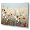 thumbnail image 2 of Designart "Elegant Beige Wildflower Splendor III" Wildflowers Canvas Wall Art, 2 of 7