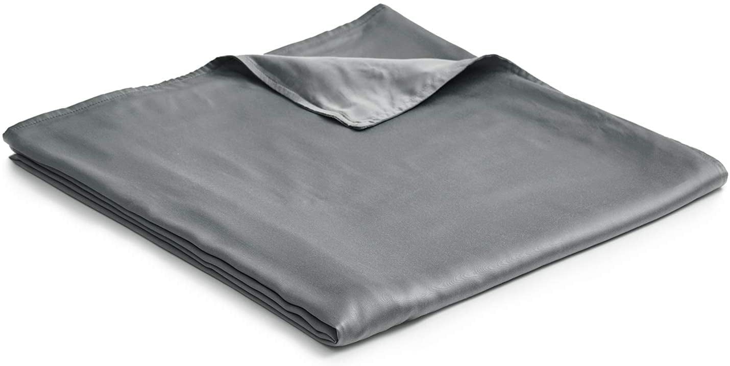 YnM Bamboo Duvet Cover for Weighted Blankets (Gradient Dark Grey, 60