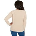 thumbnail image 2 of Alfred Dunner Womens Cable Chenille Pullover Sweater, 2 of 4