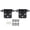 Black, variant on Nieyigj RV Cabinet Hinge 1/2in Overlay Self Closing Hardware for Boat Bathroom Kitchen, Gold, 2 Pack (4.33 inches / 11 cm)