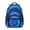 Blue and Black, variant on Red and Yellow Tie Dye Pattern Backpack for School, Cute School Bag with Adjustable Shoulder Straps and Padded Back, 15.3"x11"x6.7"