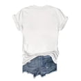 thumbnail image 2 of Women's Bohemian Teacher Shirt, Vintage Floral Pencil Print Short Sleeve Tee, Soft Breathable Round Neck, 2 of 7