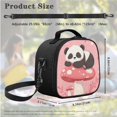 thumbnail image 5 of Jeiento Panda School Bags for Girls 7-10 10-12 Kids Backpack with Lunch Box and Pencil Case Mushroom Primary School Bookbag Boys Preschool Kindergarten Children Back Packs 3pcs Pink, 5 of 7
