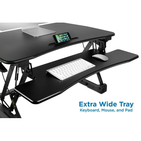 Sit Stand Desk >> Mount It Height Adjustable Standing Desk Sit Stand Desk Converter With Keyboard Tray 35 Inch Wide Mi 7955 Sit Stand Desk >> Mount It Height Adjustable Standing Desk Sit Stand Desk Converter With Keyboard Tray 35 Inch Wide Mi 7955