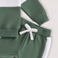 thumbnail image 6 of TOWED22 Toddler Baby Boy Fall Outfit Contrast Color Sweatshirt Tops with Elastic Waist Pants Cute Infant Newborn Winter Clothes,Green,2-3 Y, 6 of 6