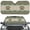Boho Mandala Dog Cat Paw, variant on Xoenoiee Cute Dog Cat Print Car Front Windshield Sun Shade Summer Sun Blocker with Suction Cup UV Visor Reflector Keep Car Interior Cool Universal Fits Trucks, Sedans, SUVs