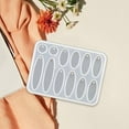 thumbnail image 4 of Earrings Pendants Mould Portable DIY Silicone Model for Party Supplies Key Chain Long Oval, 4 of 8