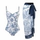 thumbnail image 2 of Traje de baño para mujer Traje de baño de una pieza Bikini con cordones Traje de baño Falda larga Conjunto de dos piezas de gasa OAVQHLG3B Store  lin121212, 2 of 4