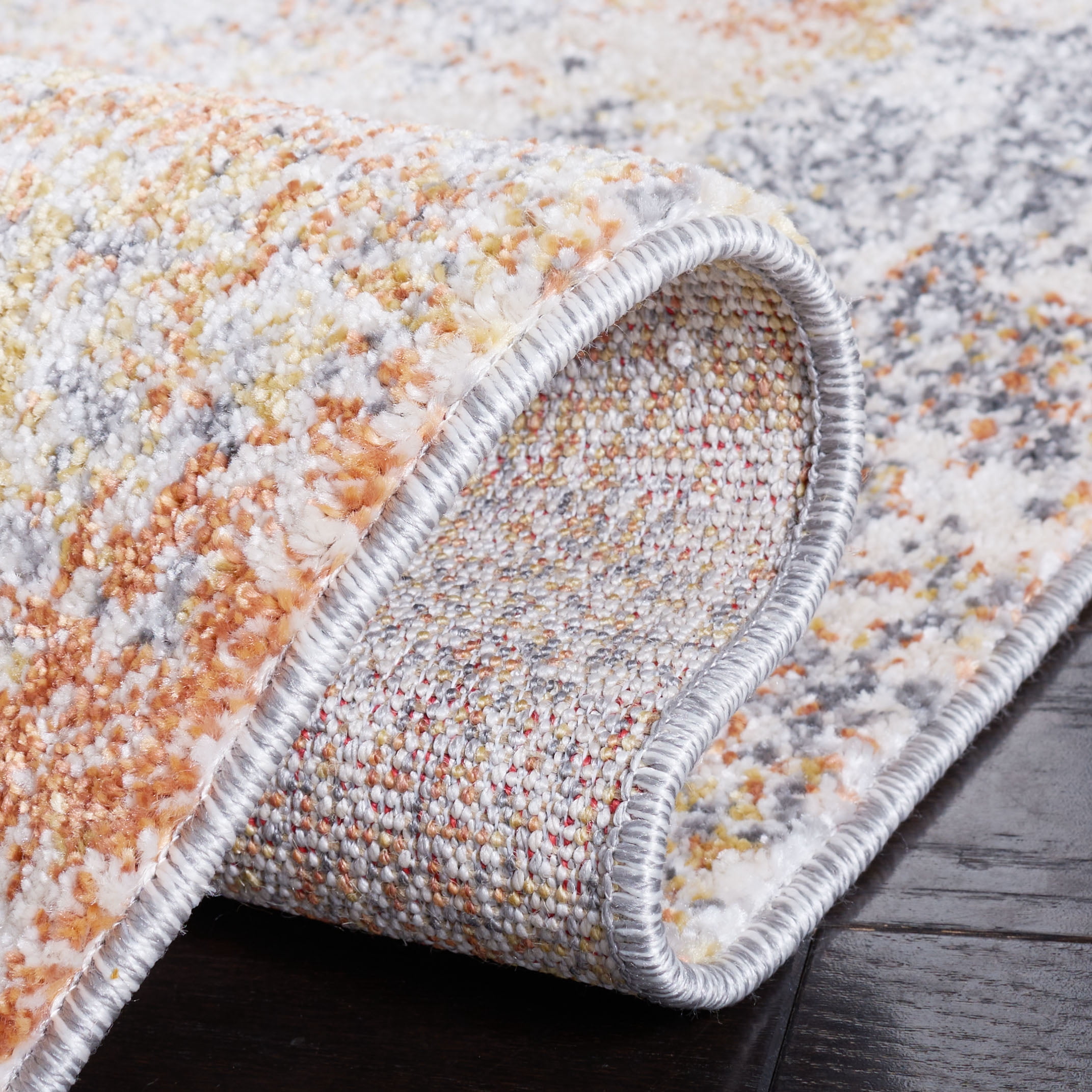 SAFAVIEH Aston Calanthia Abstract Area Rug, Gray/Gold, 3' x 5'