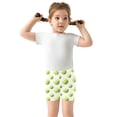 thumbnail image 5 of joogoo Watercolor Tennis Balls Girls Lined Shorts Bike Dance Bottoms 6T, 5 of 7