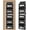 Black, variant on Over The Door Organizer Storage, 5 Tiers Large Capacity Door Organizer Shelf, 44lb Heavy-Duty Behind the Door Storage for Closet, Bathroom, , Bedroom, Shoes, Grey