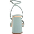 thumbnail image 3 of Sam Edelman Kia Tide Blue Squared Open Toe Ankle Strap Block Heeled Wide Sandals (Tide Blue, 7), 3 of 6