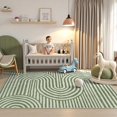thumbnail image 4 of Tapis Modernes 5x7 pour Salon - Tapis Doux pour Chambre à Coucher Verts Lavables 5x7 - Tapis Antidérapants Ultra-Fins Résistants aux Taches Abstraits Mi-Siècle pour Chambre d'Enfant Grande Salle à Manger (5'X7', Vert) Vert, 4 of 5