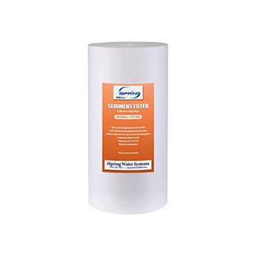 ISpring WSP-1000SL Spin Down Sediment Water Filter With Siliphos - 1" MNPT, Whole House Pre-Filter