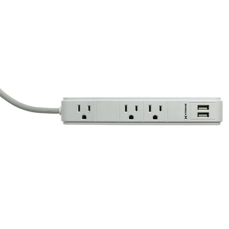 ports power xtreme 1amp outlet usb strip