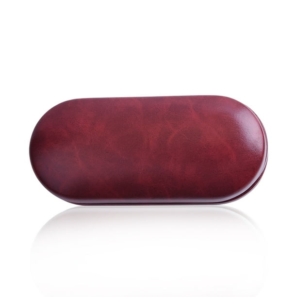 Estuche portátil 2 en 1 Qarigey para anteojos con espejo incorporado y lentes de contacto Rojo Tipo 2