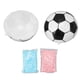 thumbnail image 1 of Ballon de football révélateur de genre avec poudre bleu rose pour fête prénatale garçon fille, 1 of 4