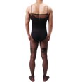 thumbnail image 3 of Penkiiy Body Stockings Crotchless Men's One-piece Stockings Buttocks Wrapped Perspective Suspender Stockings Sexy And Funny Underwear Stockings Black Tights, 3 of 6