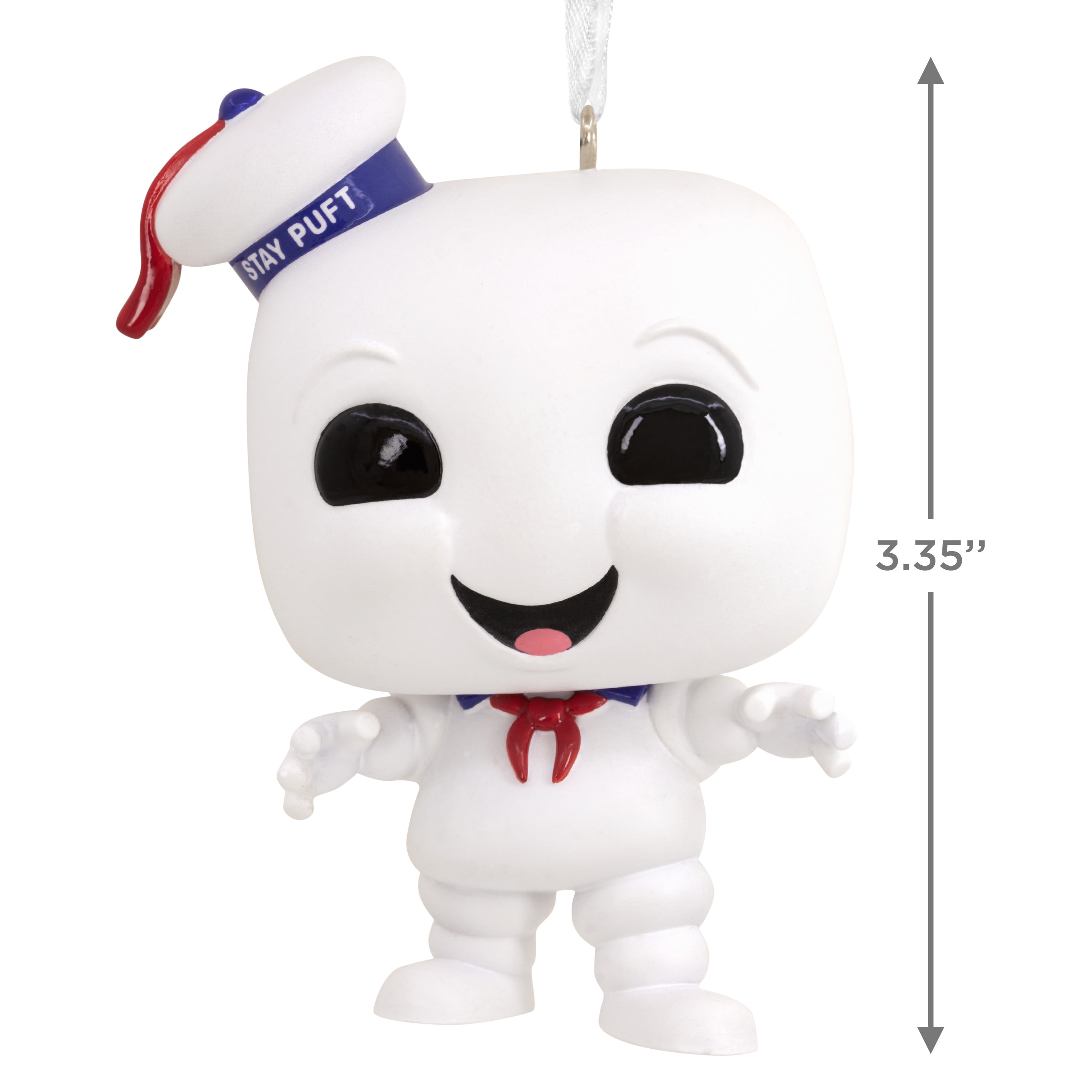 Classic Ghostbusters 4 inch Talking Smiling Stay Puft Marshmallow Man Plush Clip 