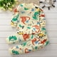 thumbnail image 2 of Conjunto de pijamas para niños, pijamas suaves Unisex de manga larga para bebés, pijamas suaves de dibujos animados para primavera y otoño, conjunto de pijamas navideños de dinosaurios para niños, 2 of 4
