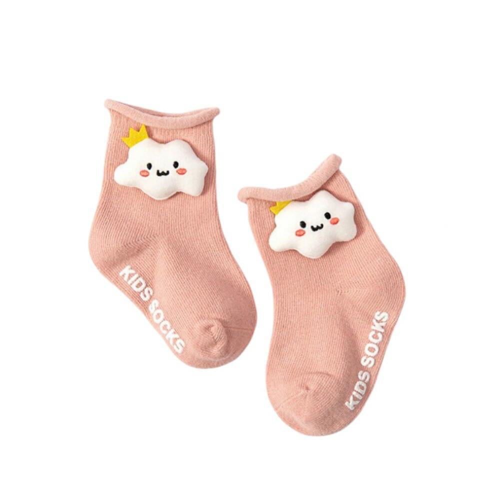 Baby Girls Socks Newborn Size 2PK Turnover Ankle Socks Bootee Soft Touch 