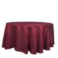 thumbnail image 4 of Balsa Circle 120" Burgundy Accordion Crinkle Taffeta Round Tablecloth Reception Decoration, 4 of 8