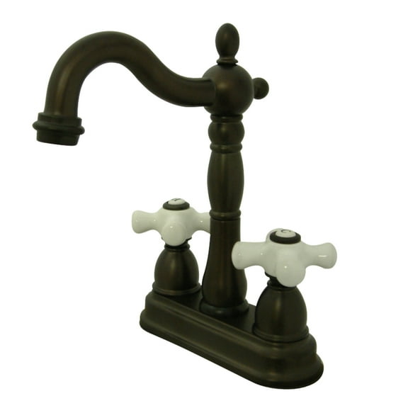 Kingston Brass KB1495PX Heritage Bar Faucet Without Pop-Up Rod, Oil Rubbed Bronze