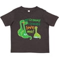 thumbnail image 3 of Inktastic My Grammy and Grandpa Love Me Grandson Dinosaur Boys Toddler T-Shirt, 3 of 5