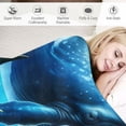 thumbnail image 3 of PIKWEEK 3D Underwater World Fleece Blanket  Killer Whale Throw Blanket for Sofa Bed Couch, Colorful Seaweed Reel Fish Plush Blanket, Blue Ocean Wave Sherpa Blanket Bedroom Living Room Decor, 3 of 6